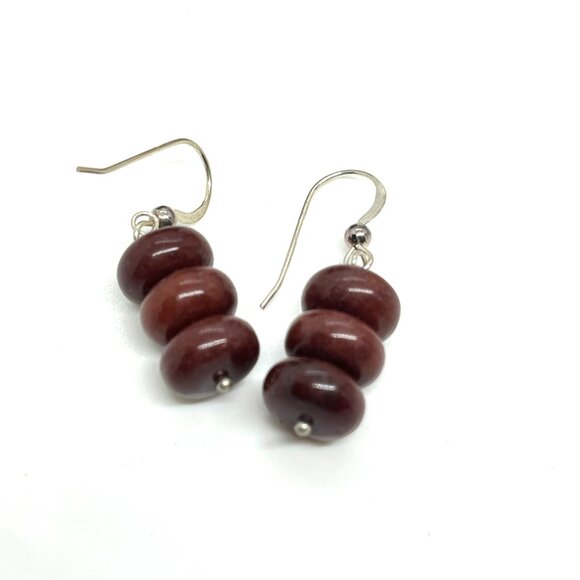 JAY KING DTR DESSERT ROSE TRADING RED GENUINE STONE 925 STERLING SILVER EARRINGS - Picture 6 of 14